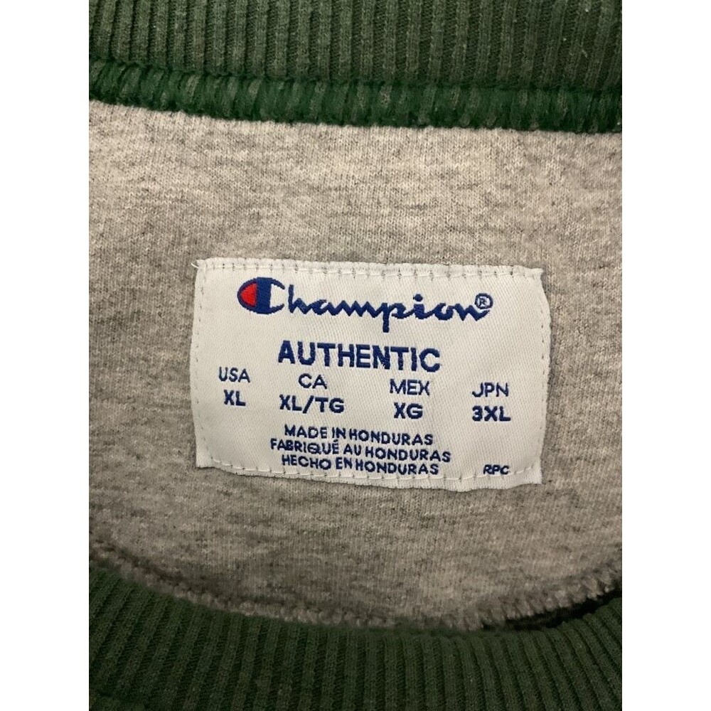 Champion Authentic Green Crewneck Sweatshirt Xl - Picture 3 of 3